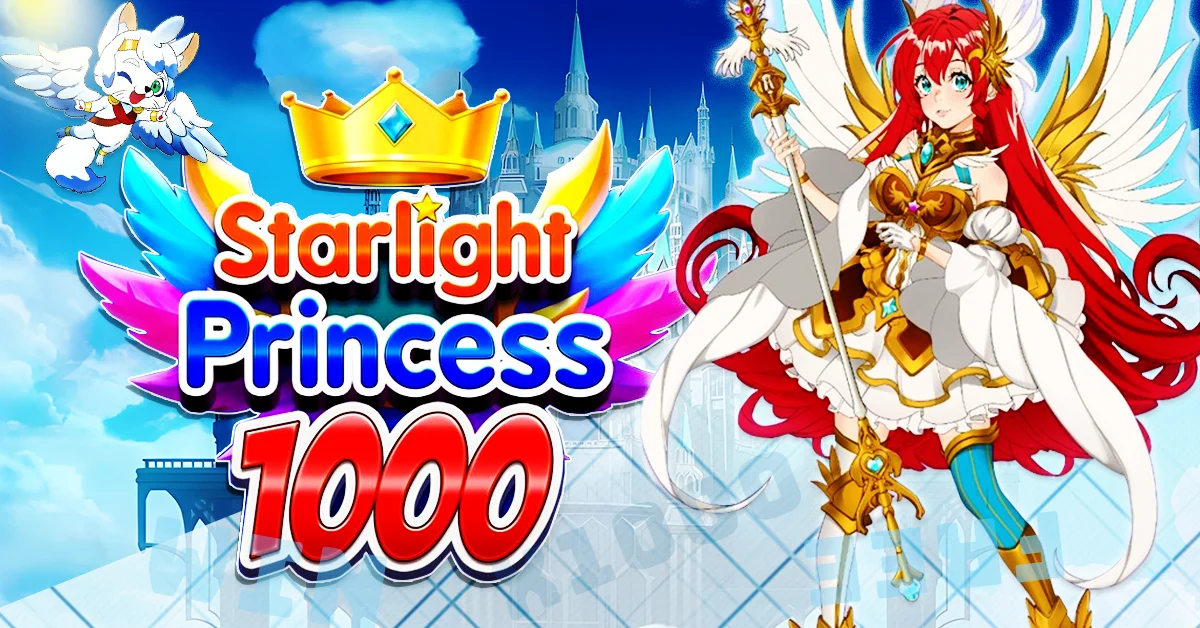 Starlight Princess slot game screen — 6x5 grid by Pragmatic Play