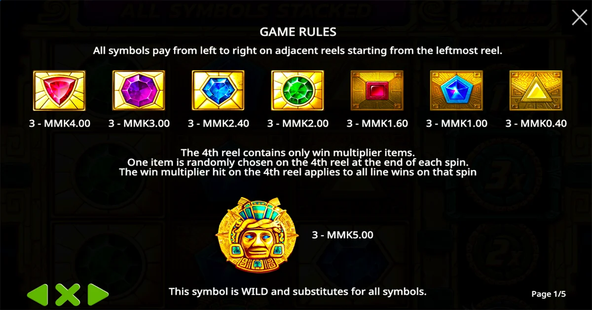 Aztec Gems Game Rules