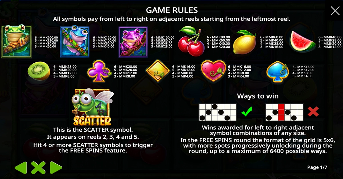 Frogs & Bugs game rules