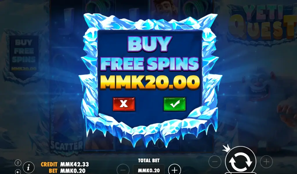 Yeti Quest Free Spin