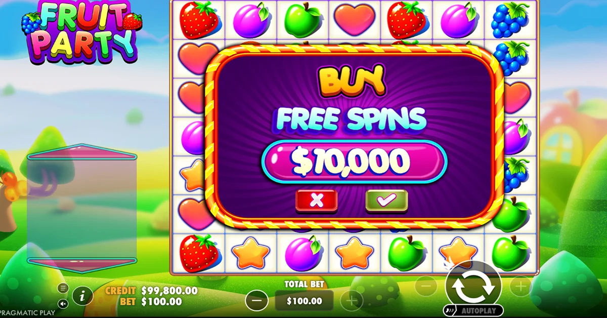 fruit party free spin