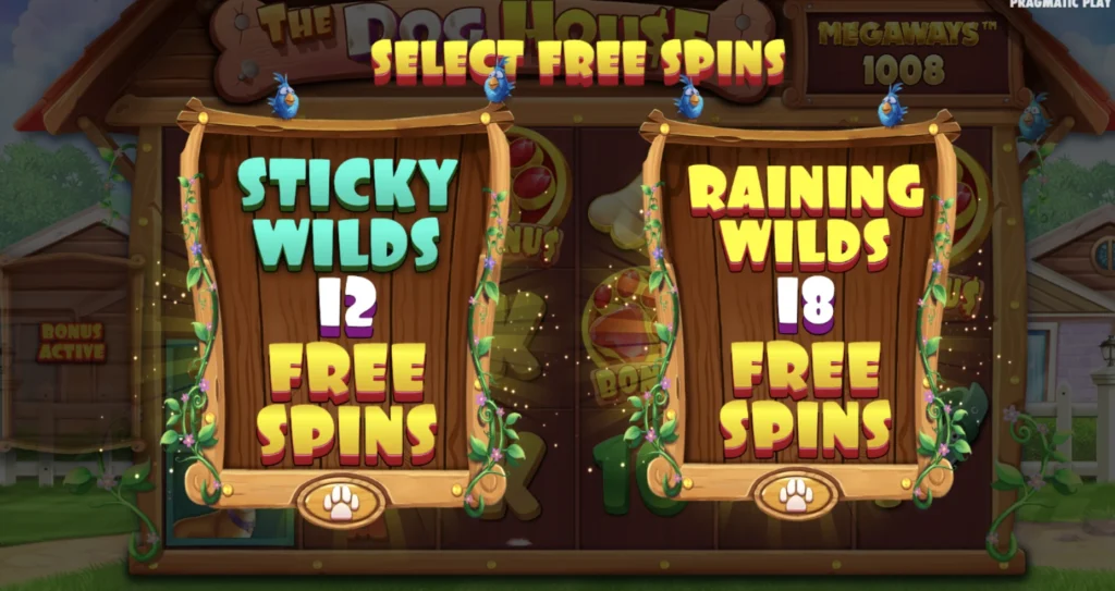 the dog house free spin style