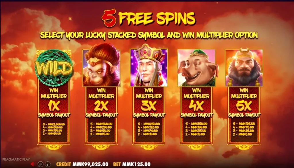Journey to the West Free Spin