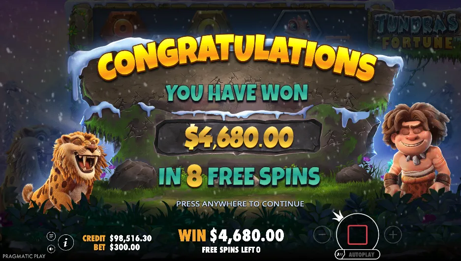 Tundra's Fortune Free Spin