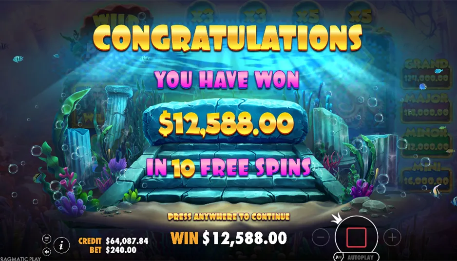 Wild Wild Pearls Slot Big Win